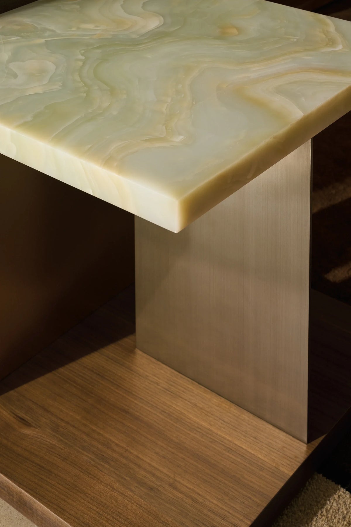 Caracole Cape Verde Side Table – top view – Lusso Furniture Miami