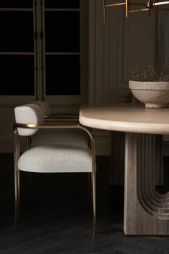Caracole Emphasis Dining Chair – top view – Lusso Furniture Miami