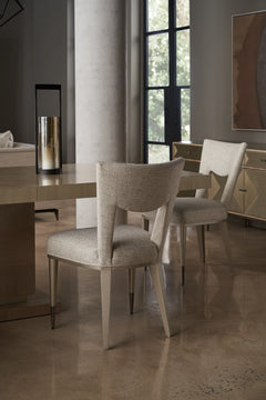 Caracole Strata Dining Chair – back view – Lusso Furniture Miami