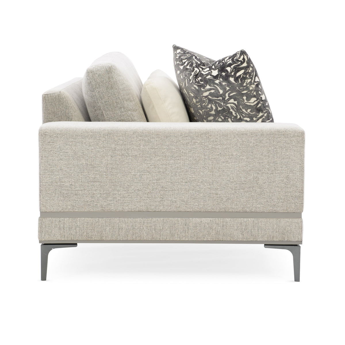 Caracole Repetition Left Facing Loveseat – detail – Lusso Furniture Miami