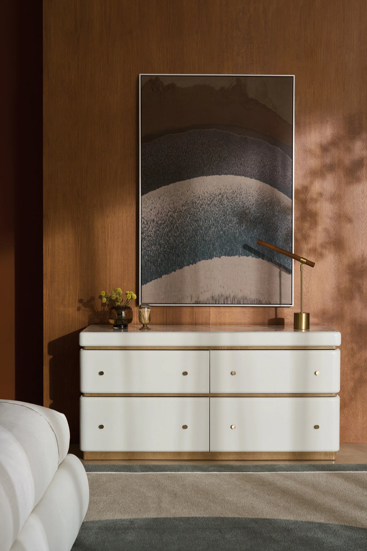 Caracole Milos Dresser – angle view – Lusso Furniture Miami