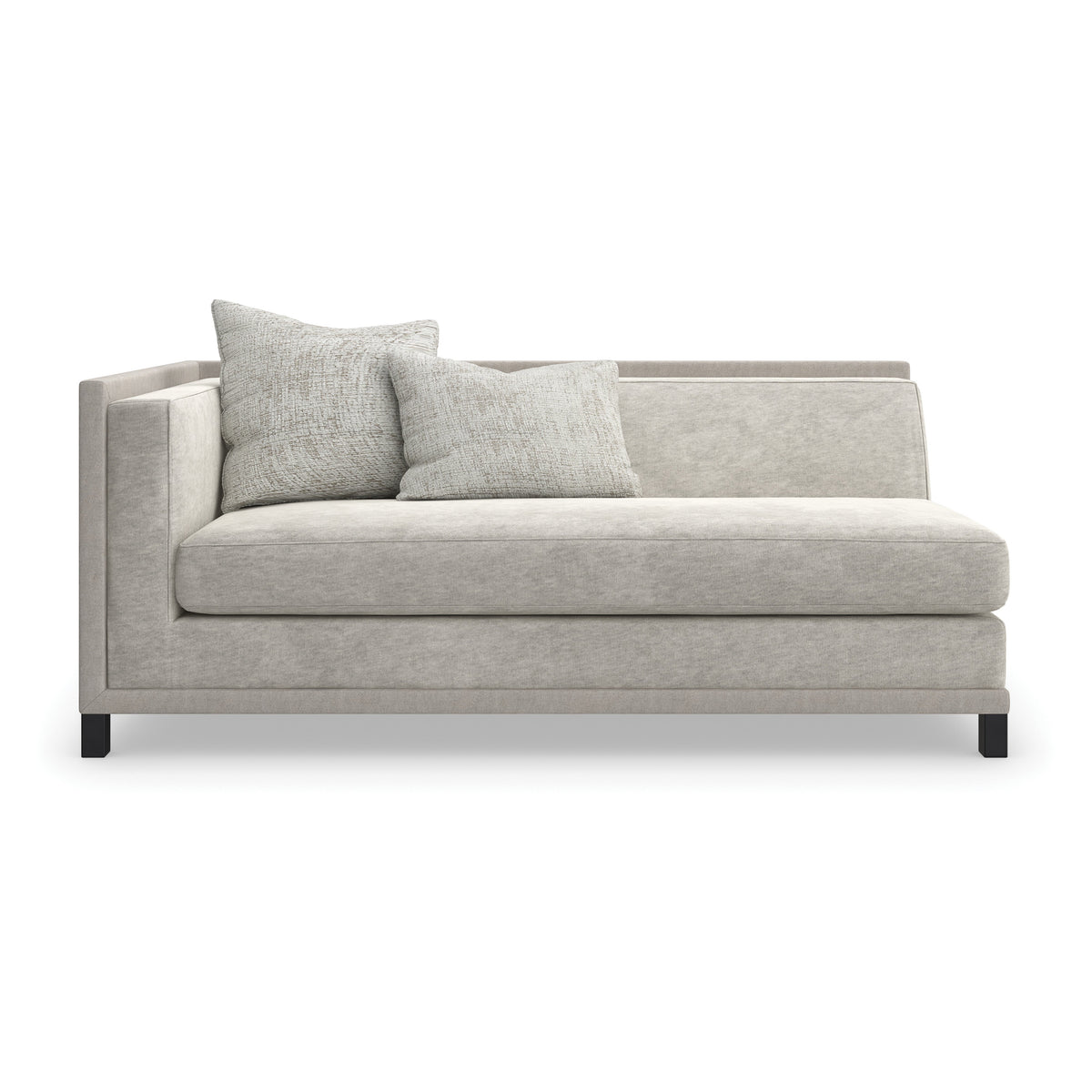 Caracole Tuxedo Sectional Components – front view – Lusso Furniture Miami