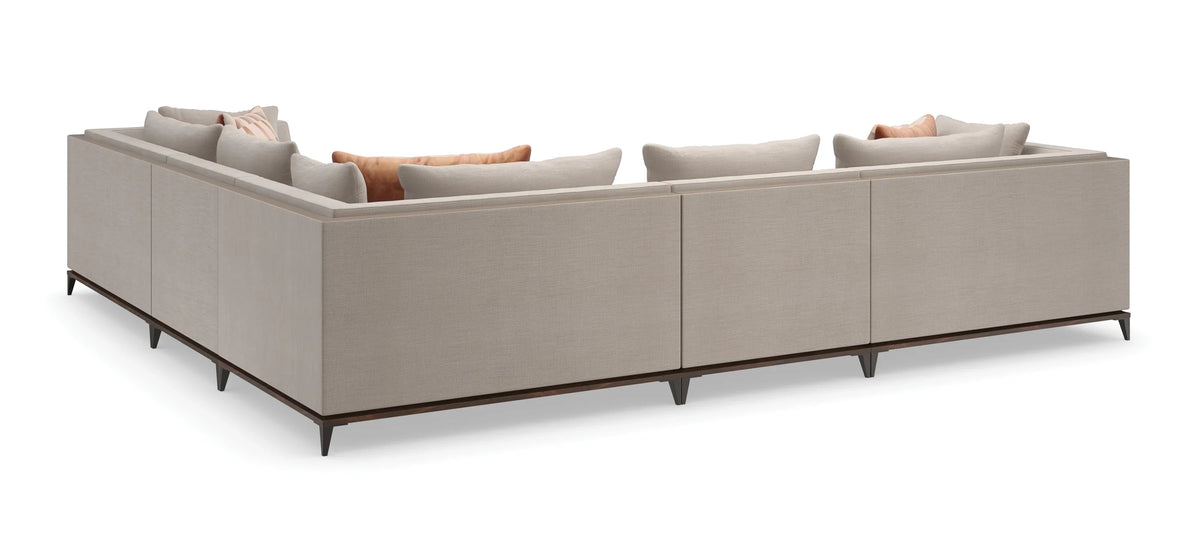 Caracole Archipelago Loveseat – side view – Lusso Furniture Miami