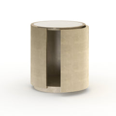 Caracole Love Round End Table – top view – Lusso Furniture Miami