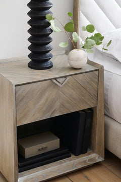 Caracole Earthly Delight Nightstand – angle view – Lusso Furniture Miami