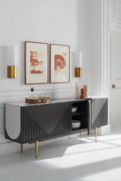 Caracole Over The Edge Buffet – angle view – Lusso Furniture Miami