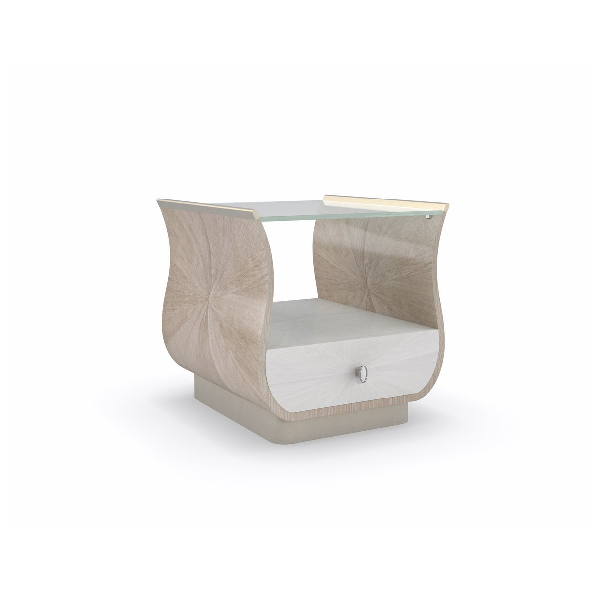 Caracole Rectangle End Table – front view – Lusso Furniture Miami