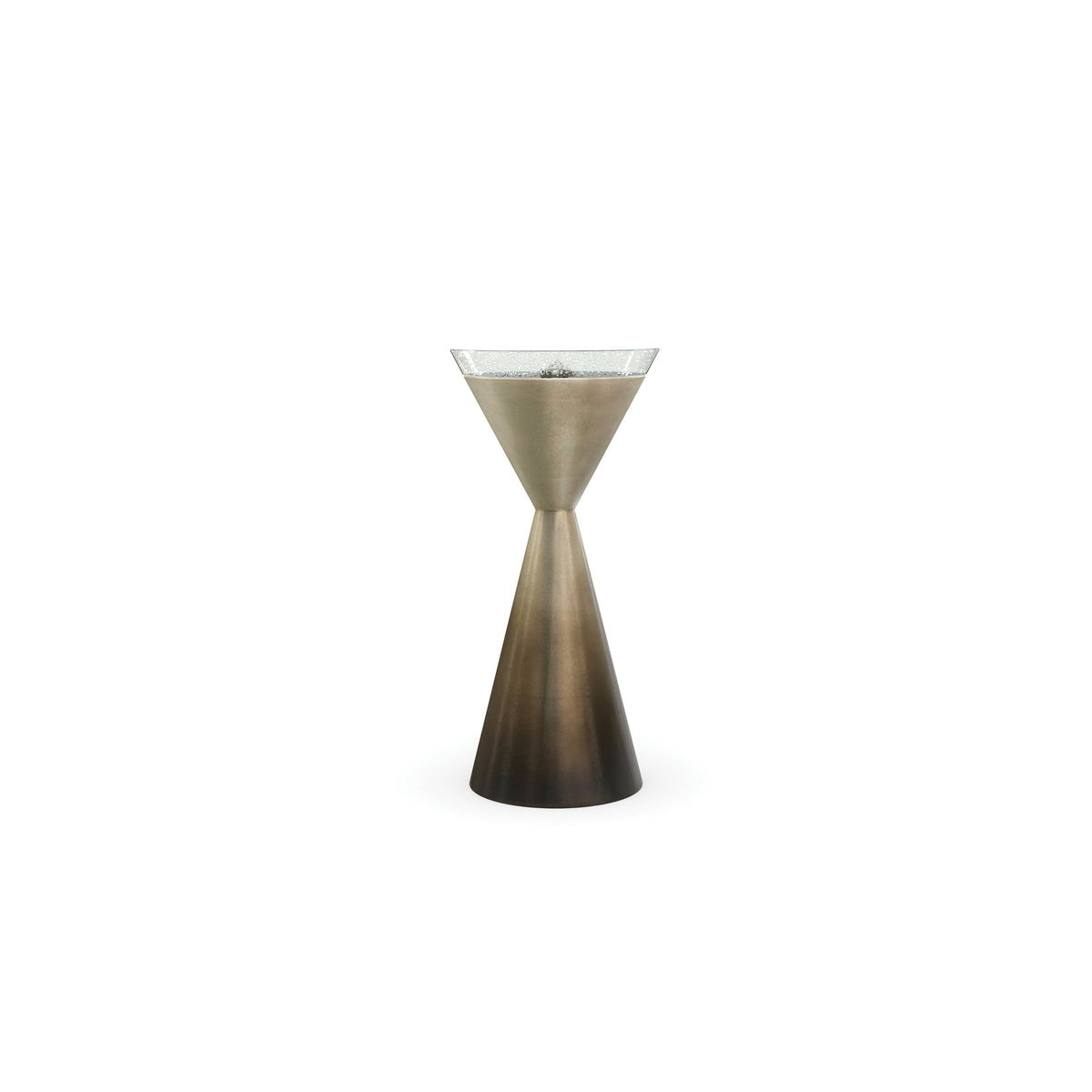 Caracole Spy Glass Table – front view – Lusso Furniture Miami
