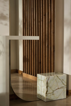 Caracole Monaco Mirror – side view – Lusso Furniture Miami