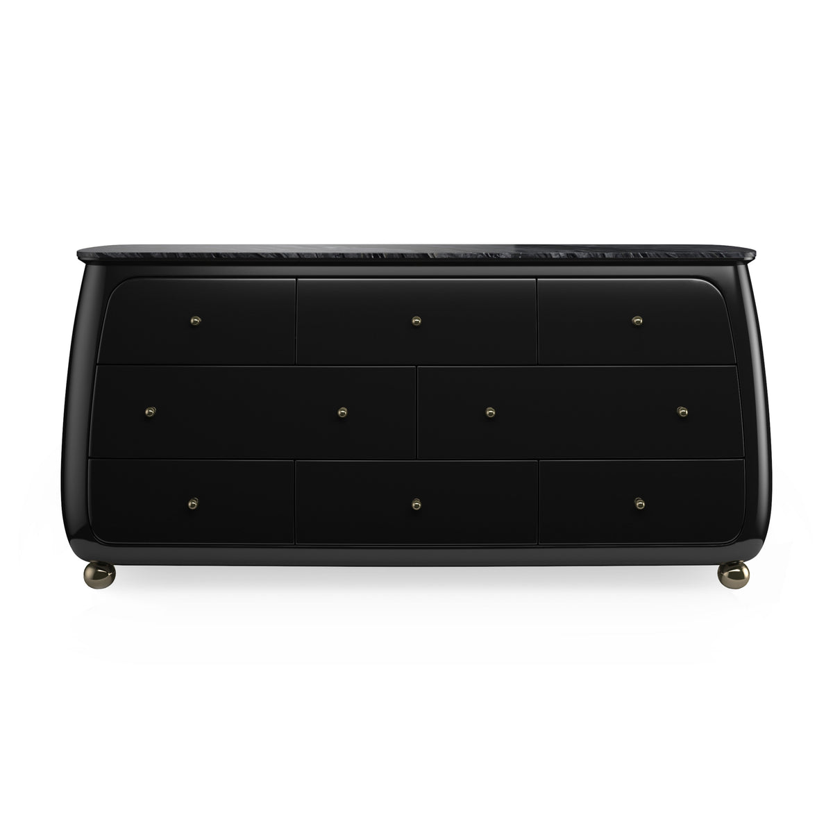 Caracole Cabochon Dresser – front view – Lusso Furniture Miami