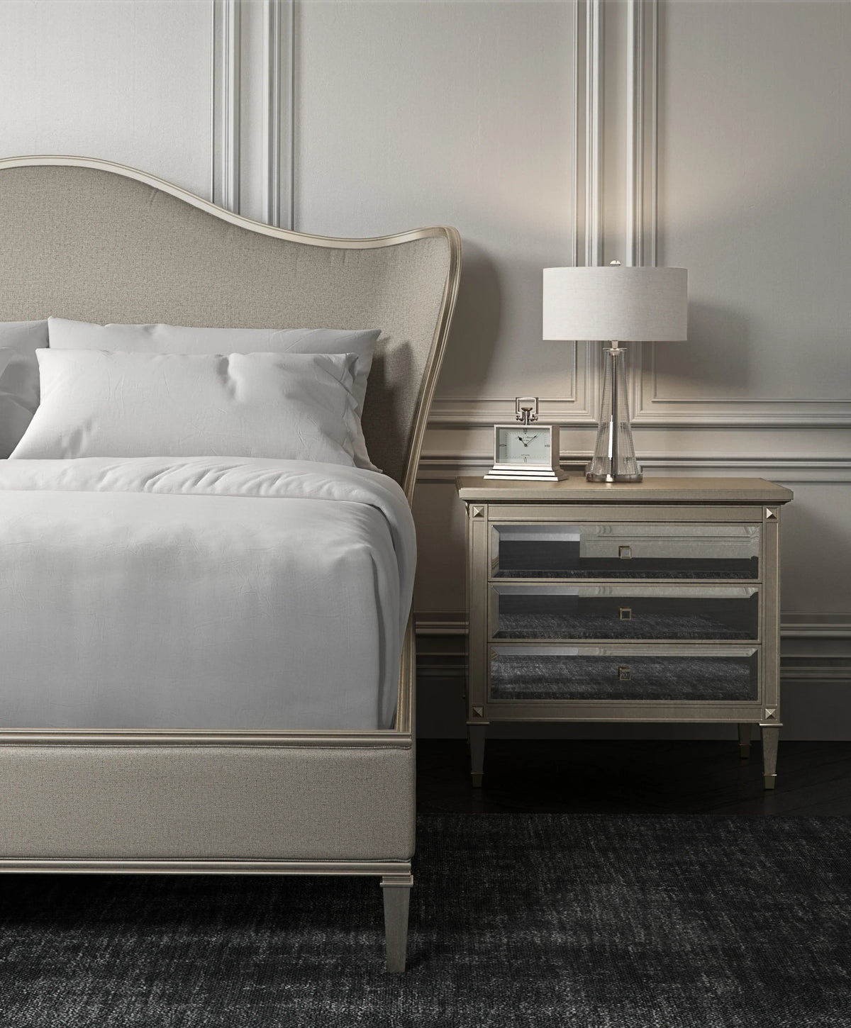 Caracole Bedtime Beauty Bed – detail – Lusso Furniture Miami