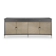 Caracole Noir Buffet – front view – Lusso Furniture Miami