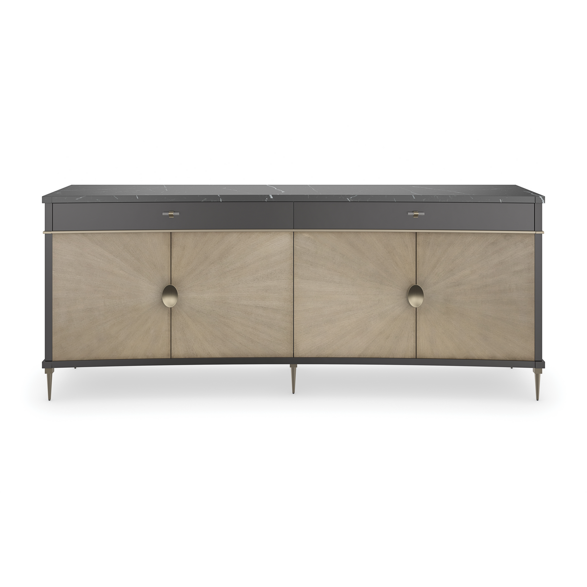 Caracole Noir Buffet – front view – Lusso Furniture Miami