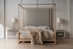 Caracole Quarry Nightstand – side view – Lusso Furniture Miami