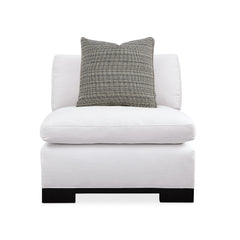 Caracole Refresh Armless Chair – front view – Lusso Furniture Miami