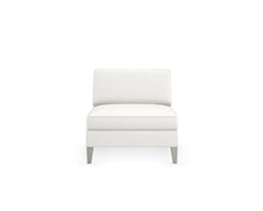 Caracole Victoria Armless Chair – angle view – Lusso Furniture Miami
