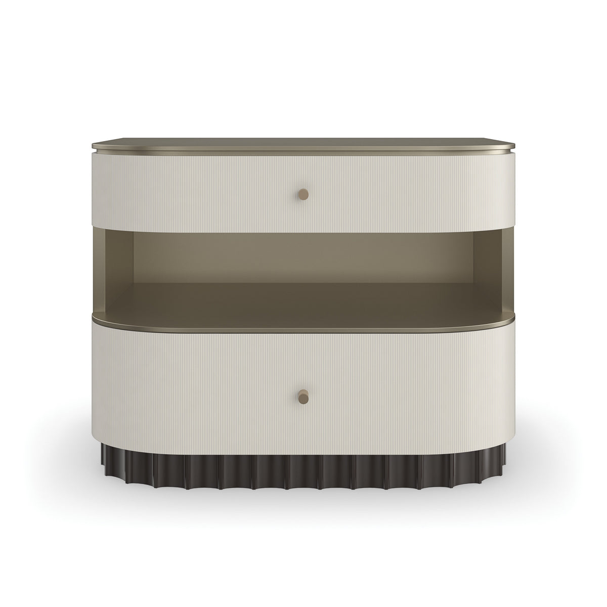 Caracole Deep Sleep Nightstand – front view – Lusso Furniture Miami