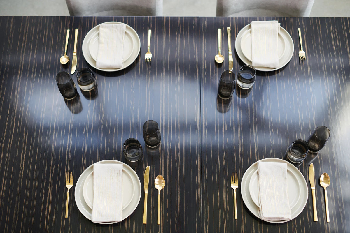 Caracole Edge Dining Table – side view – Lusso Furniture Miami