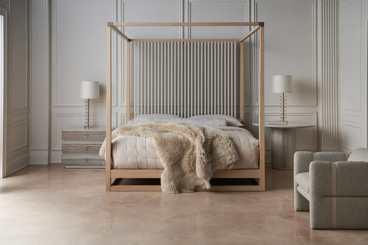 Caracole Pinstripe Bed – view 16 – Lusso Furniture Miami