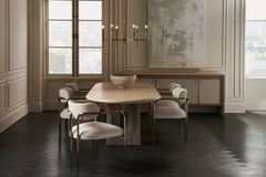 Caracole Emphasis Dining Chair – angle view – Lusso Furniture Miami