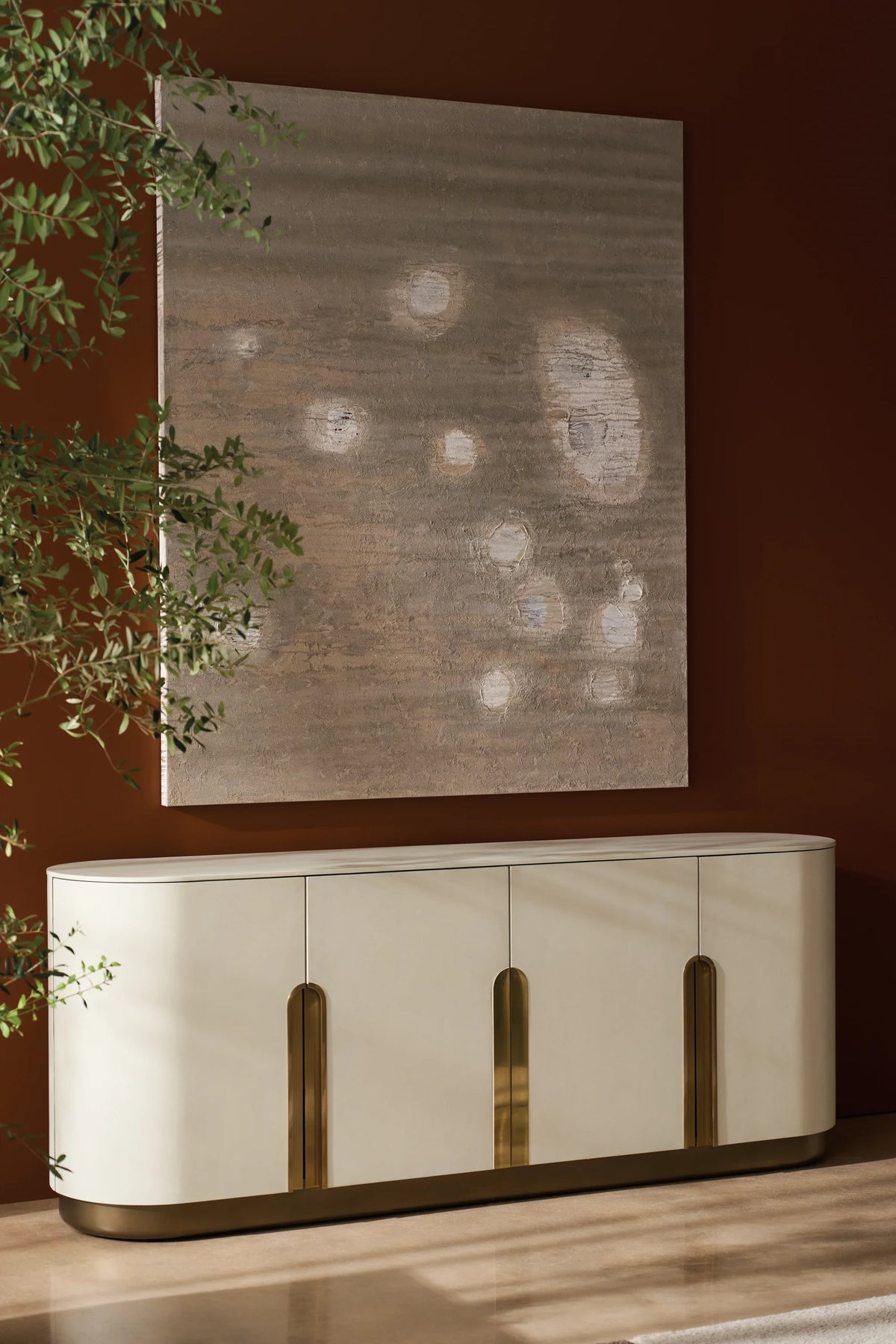 Caracole Tangier Sideboard – angle view – Lusso Furniture Miami