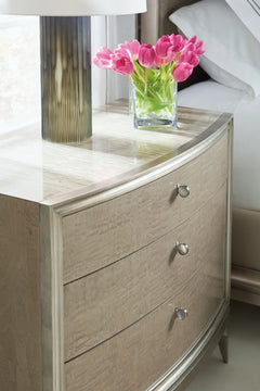 Caracole Shine Nightstand – angle view – Lusso Furniture Miami