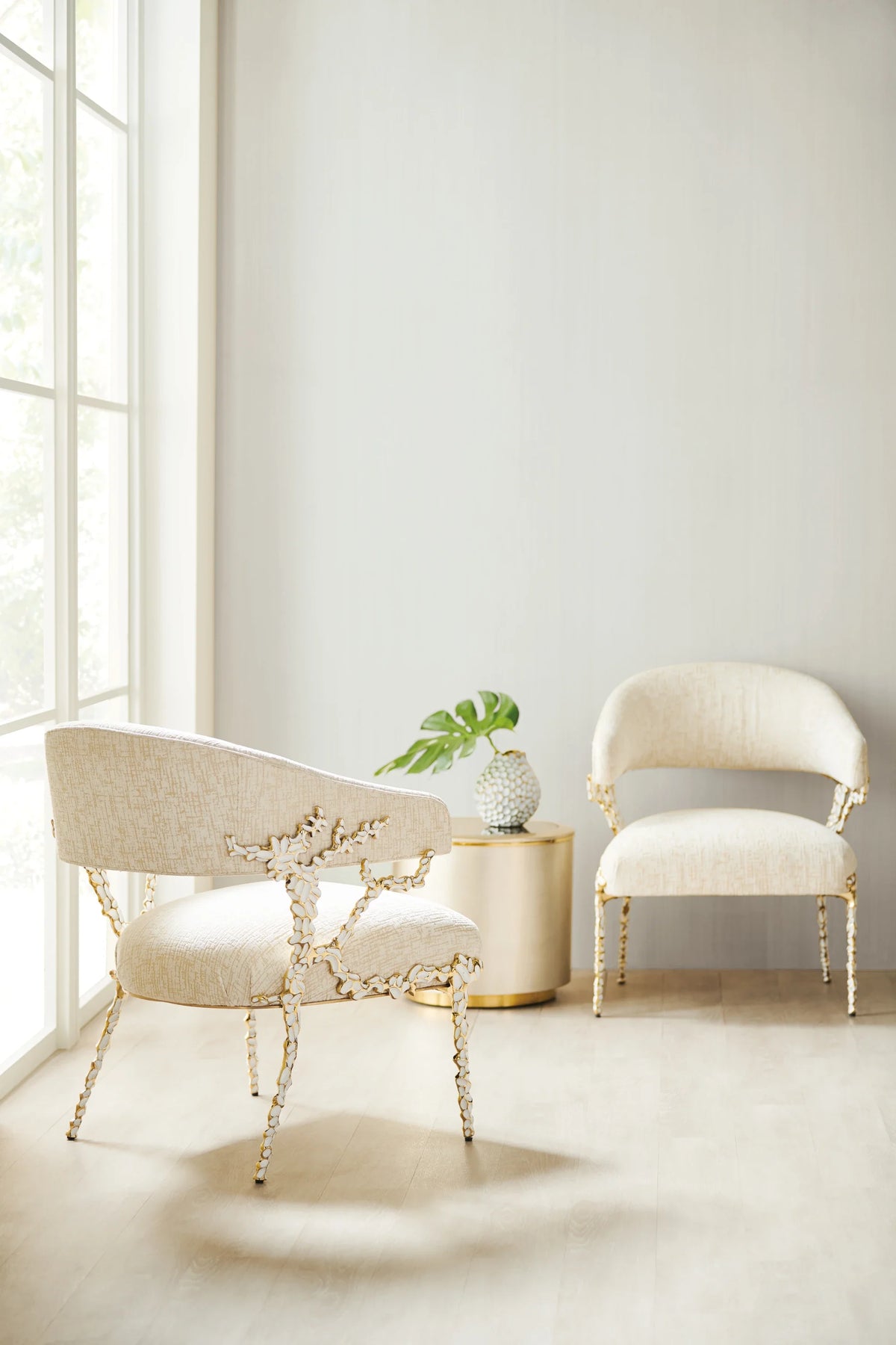 Caracole Glimmer of Hope Chair – angle view – Lusso Furniture Miami
