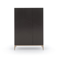 Caracole Out of Line Armoire – front view – Lusso Furniture Miami