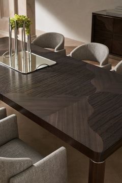 Caracole Mirror Image Dining Table – back view – Lusso Furniture Miami