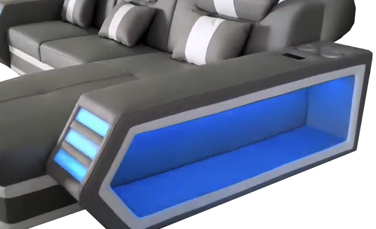 Boa Sectional LED Grey RIGHT