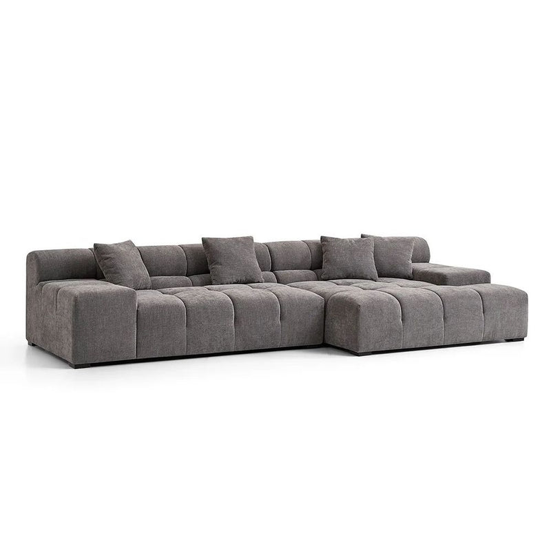 Midtown Sectional Graphite DARK Grey RIGHT-zoom-