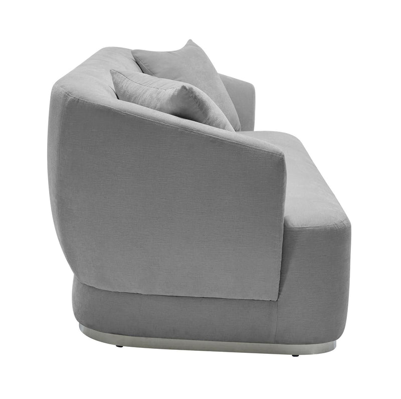 MONACO SOFA & LOVESEAT SET GREY-zoom-