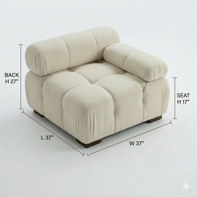 Munich Modular Sectional WHITE/BONE Fabric U OPTION-zoom-