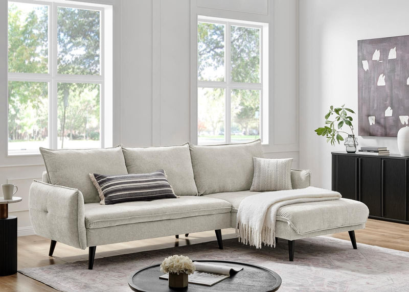 PARIS Sectional Light Grey LEFT-zoom-