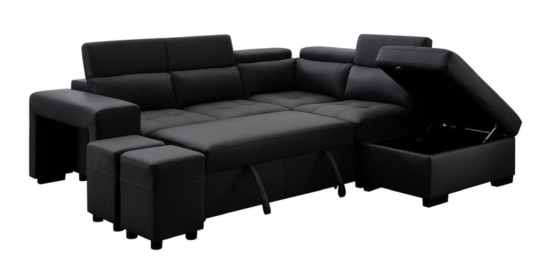 POSITANO Sectional NEW 2025 LEFT BLACK-zoom-