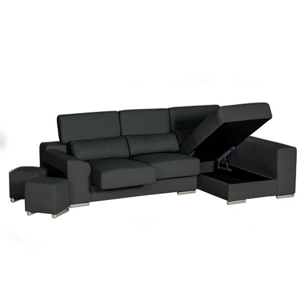 London Sectional Right black-zoom-