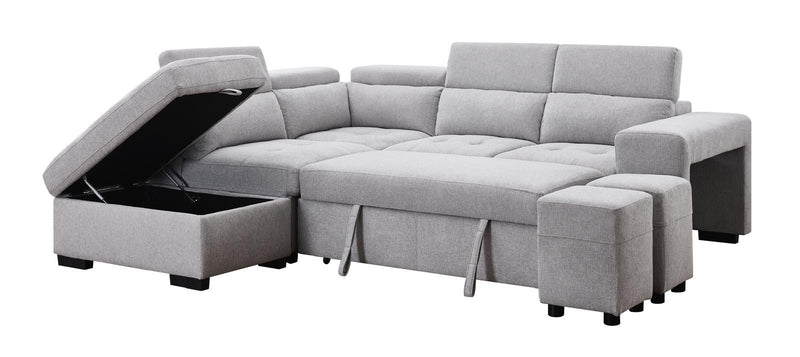 POSITANO Sectional NEW 2025 LEFT Grey Fabric-zoom-