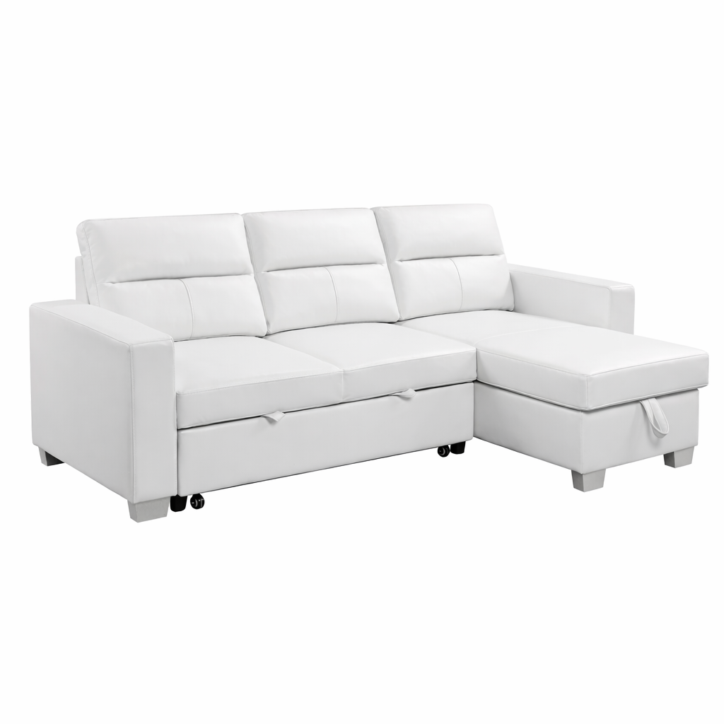 Daniel Reversible Sectional White