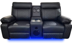 BALTIMORE POWER RECLINER SOFA SET BLACK