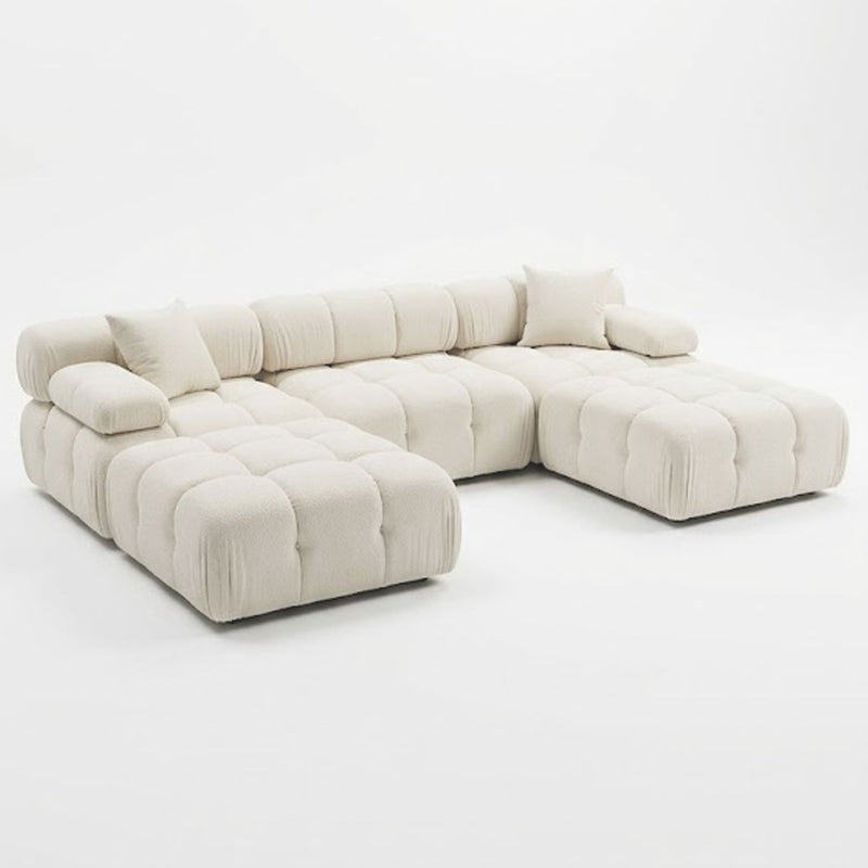 Munich Modular Sectional WHITE/BONE Fabric U OPTION-zoom-