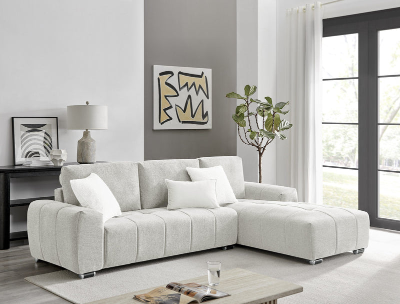 ROMA Sectional Light Beige - LEFT-zoom-