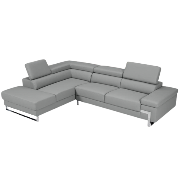 Athena Sectional Grey Left-zoom-