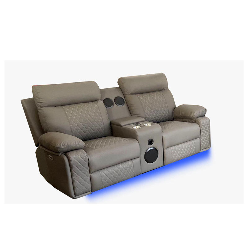 BALTIMORE POWER RECLINER LOVESEAT GREY-zoom-