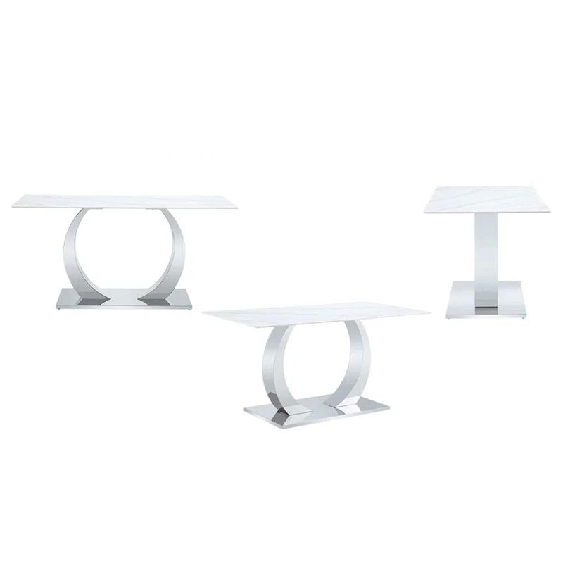 BELI DINING TABLE GREY MARBLE TOP