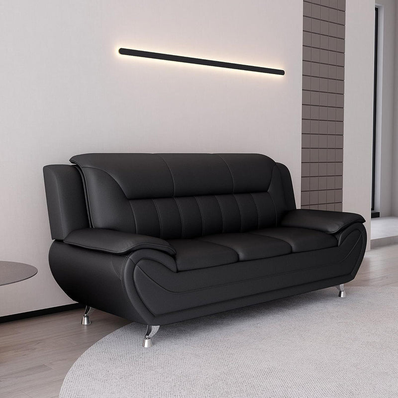 Venecia Sofa Set Black-zoom-