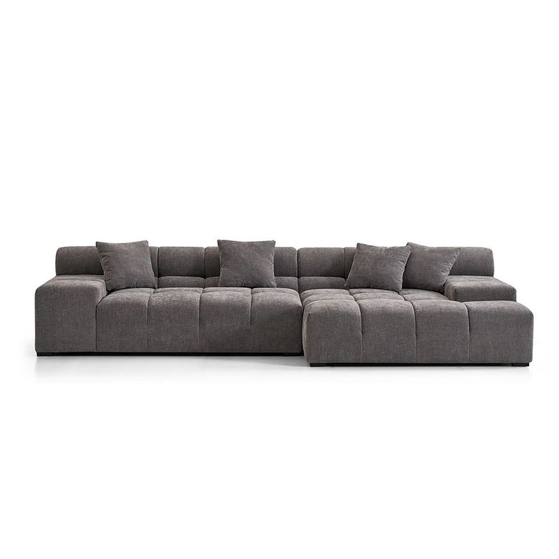 Midtown Sectional Graphite DARK Grey RIGHT-zoom-