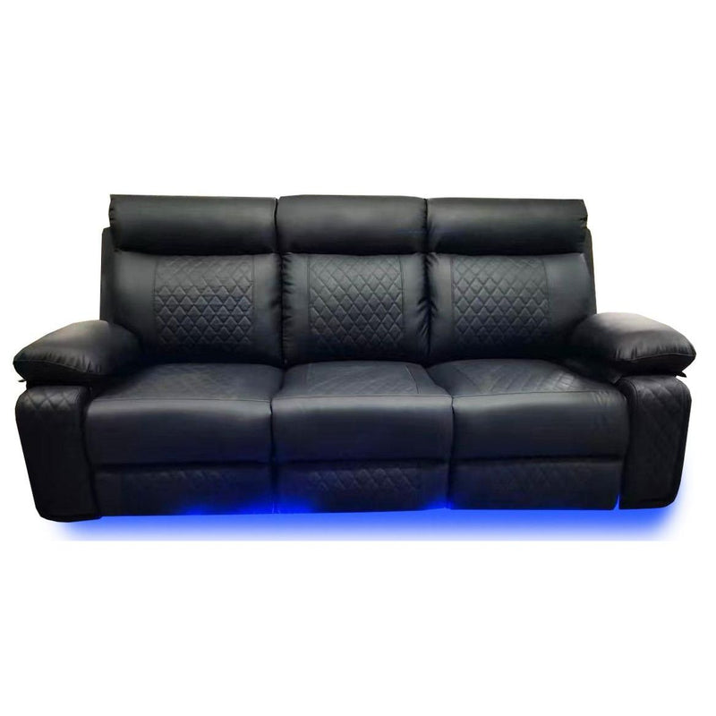 BALTIMORE POWER RECLINER SOFA BLACK-zoom-