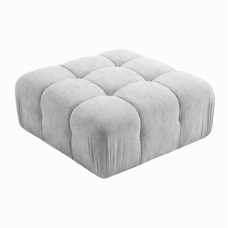Munich Modular OTTOMAN LIGHT GREY Fabric-zoom-