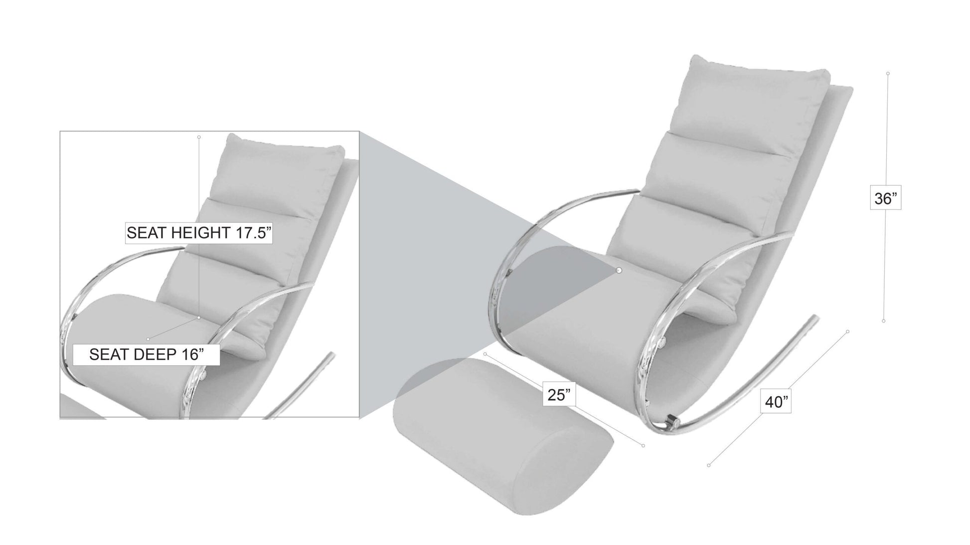 Rocking Chair Grey