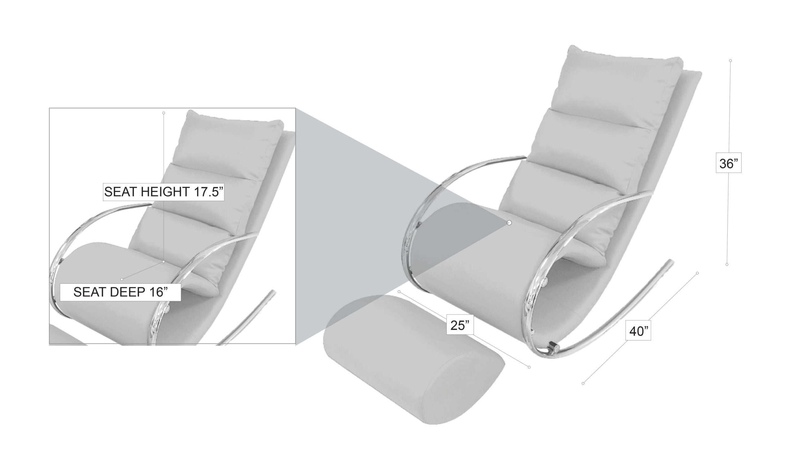 Rocking Chair Grey